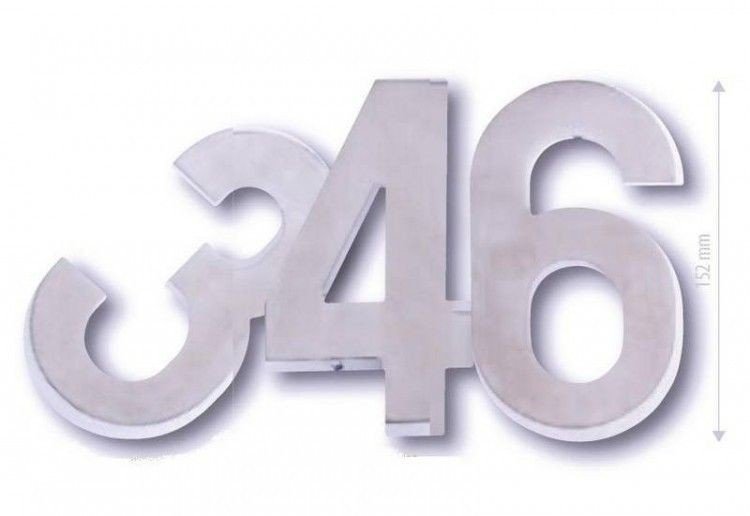 Číslice "9" 15cm nerez IN - Kliky, okenní a dveřní kování, panty Kování domovní a doplňky Číslice, písmena